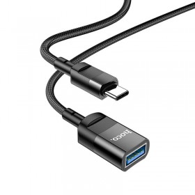 Hoco Type C to USB female Cable Black U107  