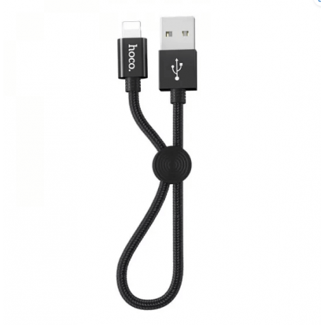 Hoco X35m Lightning Cable 25cm black 2.4A