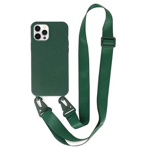 Crossbody Λουράκι Λαιμού για Κινητά σκούρο πράσινο