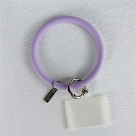 Hanging Ring Mobile Phone Silicone Chain Purple