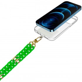 Celly Fluo Universal Smartphone Necklace green
