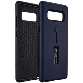 Θήκη Silicone Vennus Ring Finger Stand BackCover blue για Huawei P20