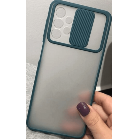 Samsung A32 5G tpu case with camera cover green