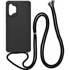Samsung A32 5G tpu case with strap black