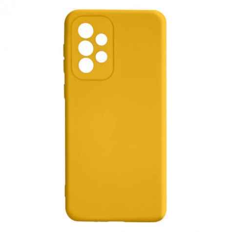 Samsung A33 silicone case yellow