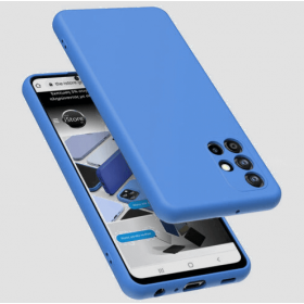 Samsung A51 silicone case blue