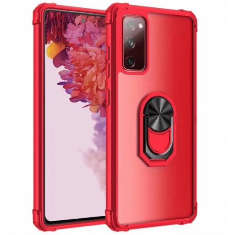 Samsung A72 case with ring holder red