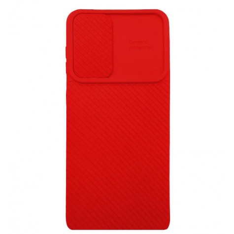 Samsung S21 Ultra silicone case red with camera protection
