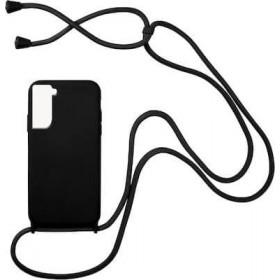 Samsung S22 silicone case red black strap