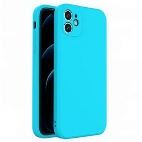 iPhone 11 silicone case cyan