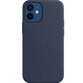 iPhone 12 mini silicone case blue