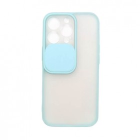 iPhone 13pro case with camera cover cyan