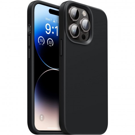 iPhone 14 Pro Max Black Silicone Case