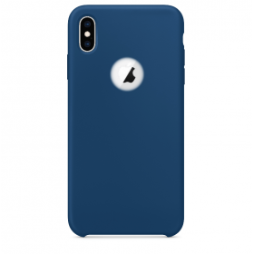 iPhone XS max silicone case blue