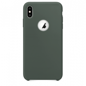 iPhone XS max silicone case dark gray