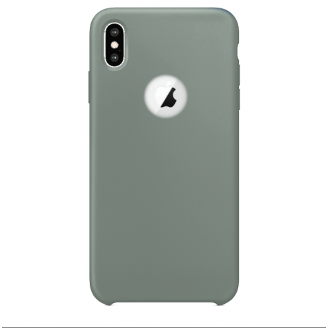 iPhone XS max silicone case gray