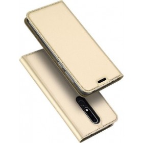 Χρυσή Θήκη Book Magnet Nokia 3.1 Plus
