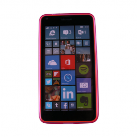 Θήκη Σιλικόνης Lumia 640 Ροζ