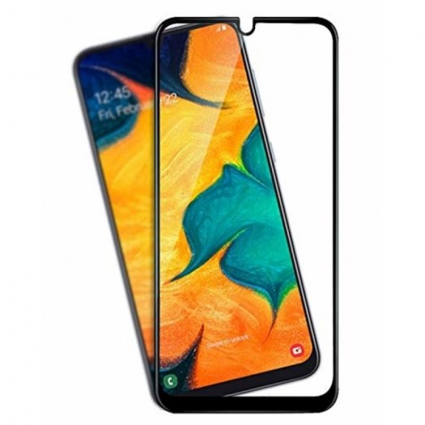 Samsung A20 2019 Black Fullface Tempered Glass 9H Προστασία Οθόνης