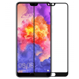 Huawei P20 Black Fullface Tempered Glass 9H Προστασία Οθόνης