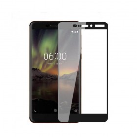 Nokia 6.1 Black Fullface Tempered Glass 9H Προστασία Οθόνης