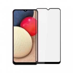 Samsung A03s Black Fullface Tempered Glass 9H Προστασία Οθόνης